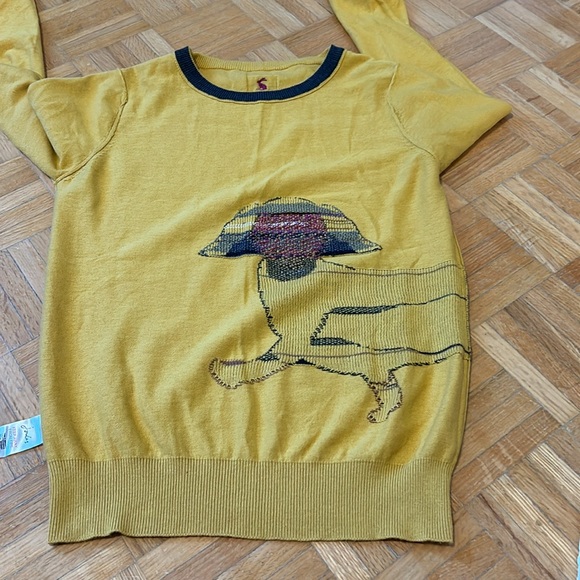 Joules Yellow Dog Print Sweater - Picture 8 of 14